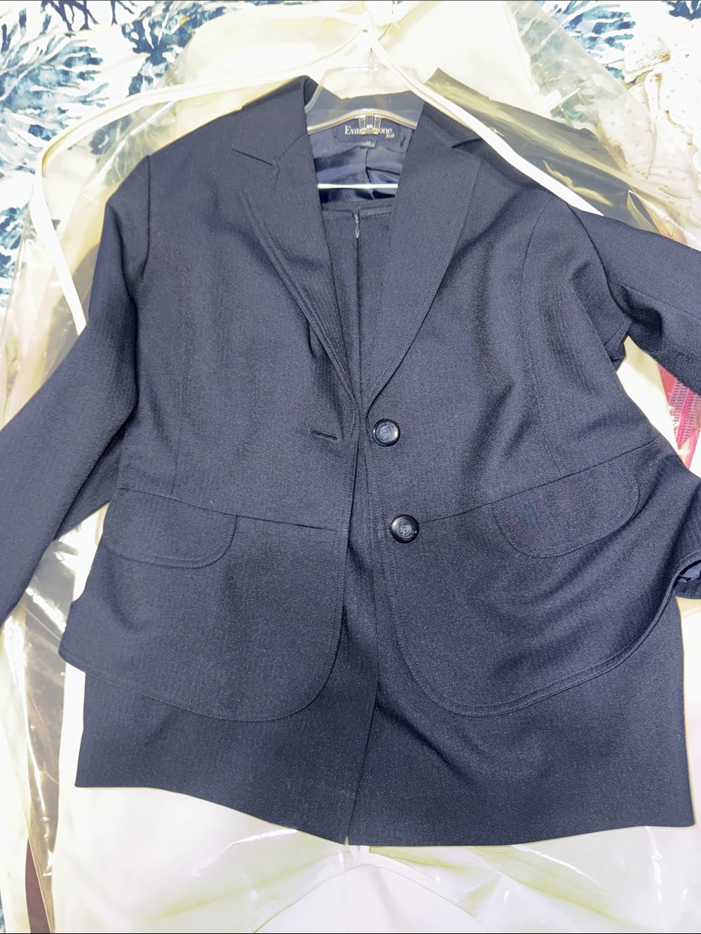 Evan Picone Dark Navy Two-Button 2pc SUIT